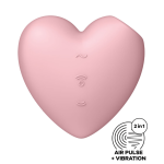 Satisfyer Succionador Con Vibración Cutie Heart - Rosa