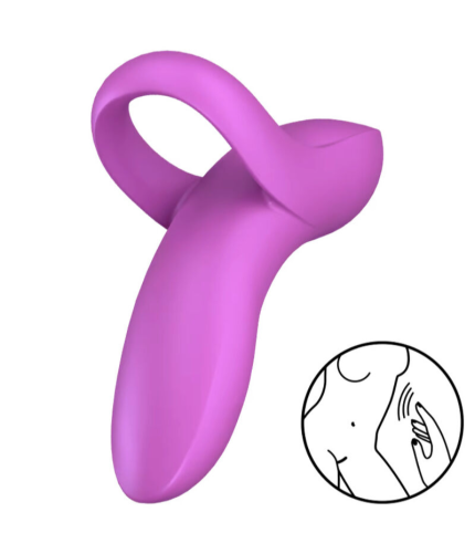 Satisfyer - Bold Lover Vibrador para el Dedo Rosa
