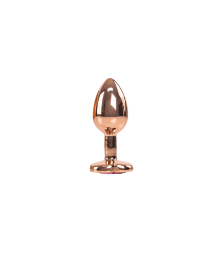 Plug Anal Dorado Joya Roja Talla S Onix Mikel